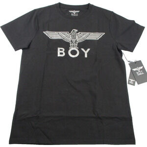 Boy London Shirt Mens Medium Black Eagle Logo Graphic Stretch Tee Punk 1305-07